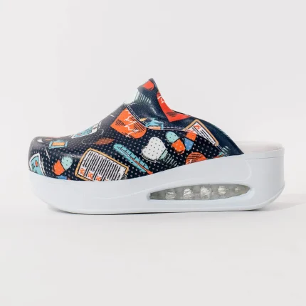 Air max crne ženske klompe sa medicinskim printom