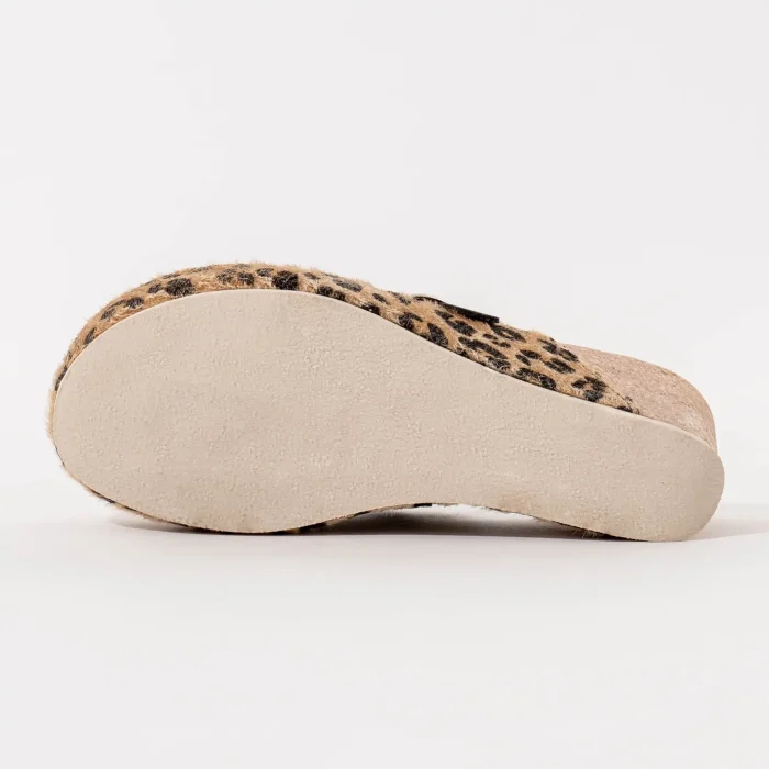 ženske obuća vesna klompe harmony na petu sa leopard printom donji prikaz