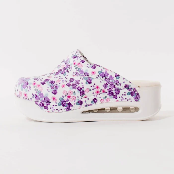 ženske terlik sabo klompe air max roze cvjetići bočni prikaz
