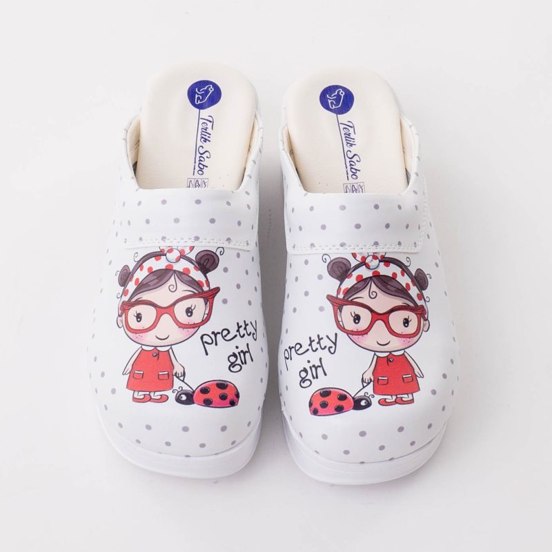 Dr. Mitra Air Max ženske klompe s motivom djevojčice, s anatomskim đonom