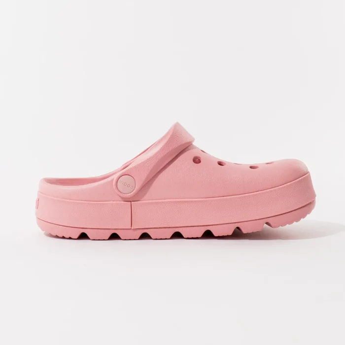 ženske coqui klompe niko puder roze bočni prikaz