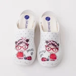 Super max bijele klompe s crtanim motivom