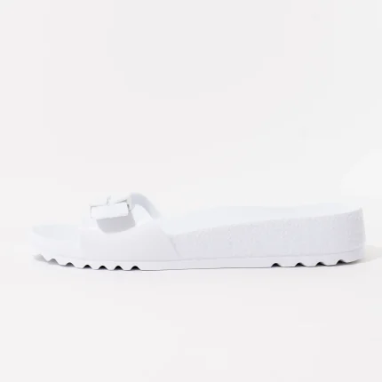 Ženske Scholl papuče Bahia 1 kaiš - Bijele - Obuća Scholl