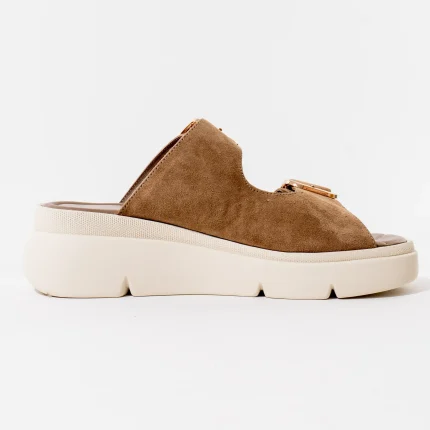 Ženske Scholl papuče Bali Buckle - Taupe - Obuća Scholl