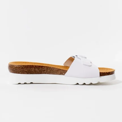 Ženske Scholl papuče Ginni - Bijela - Obuća Scholl