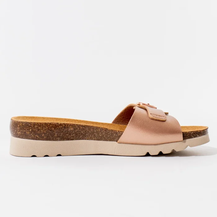 Ženske Scholl papuče Ginni - Rose Gold - Obuća Scholl