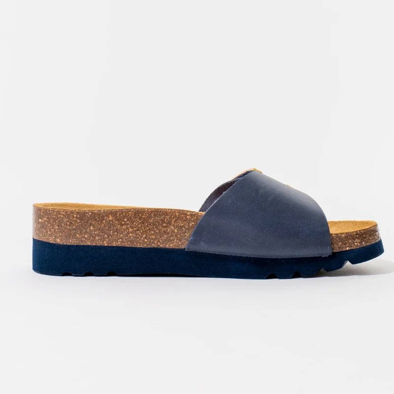 Ženske Scholl papuče Monterey Mule - Navy Blue- Obuća Scholl