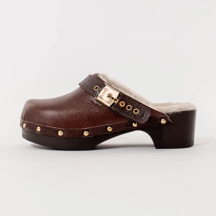 Ženske Scholl klompe Pescura Robin – Braon