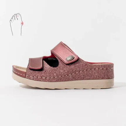 Hallux anatomske papuče - Bordo