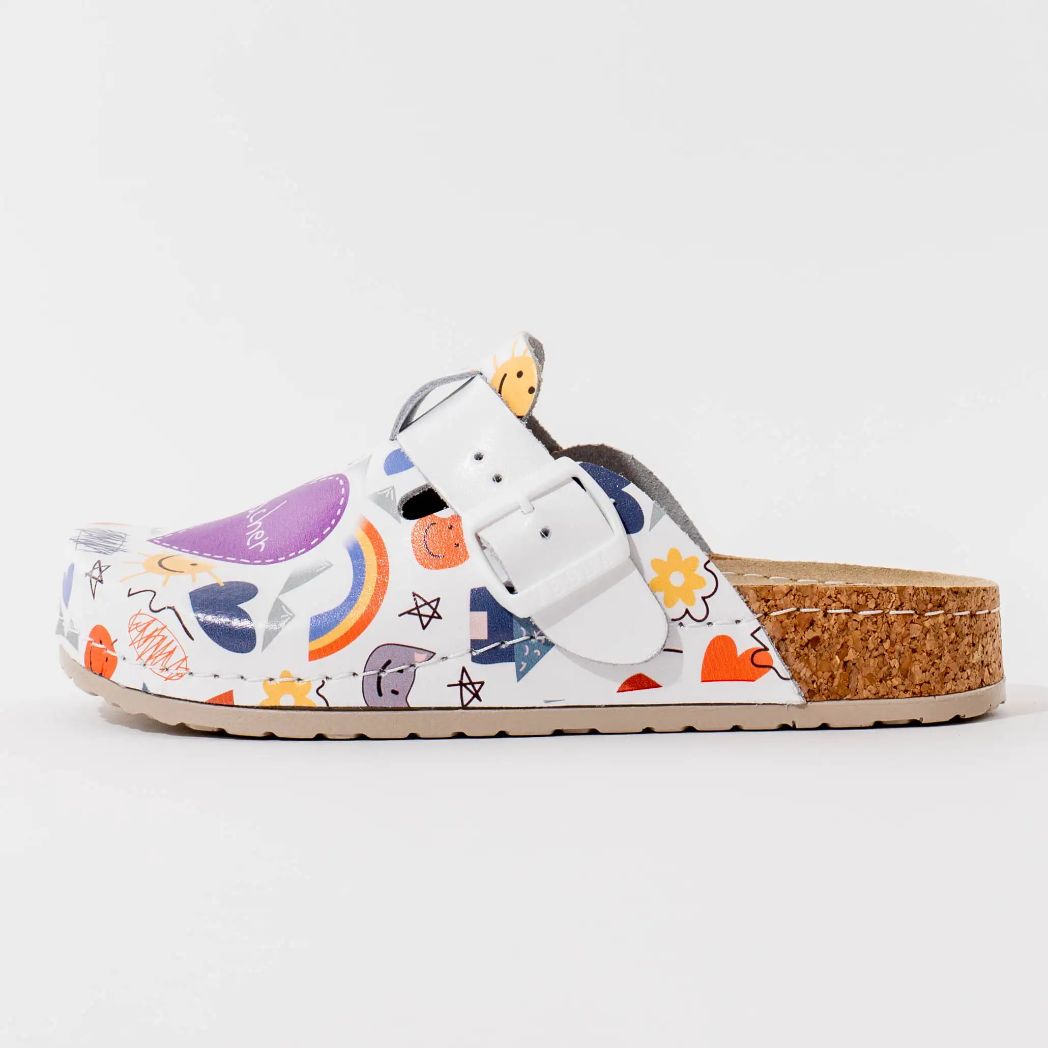 zenska-klompa-soft-foam-print-teacher-foto-01 Ženske klompe soft foam print - Teacher - Slika 1