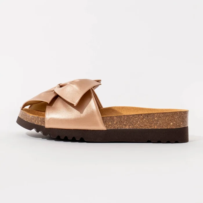 ženske-scholl-papuče-bowy-rose-gold-bočni-prikaz