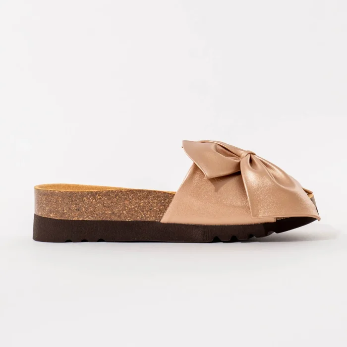 ženske-scholl-papuče-bowy-rose-gold-bočni-prikaz