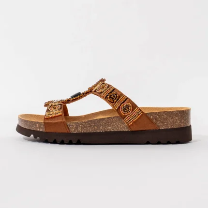 Ženske Scholl papuče New Bogota - Braon