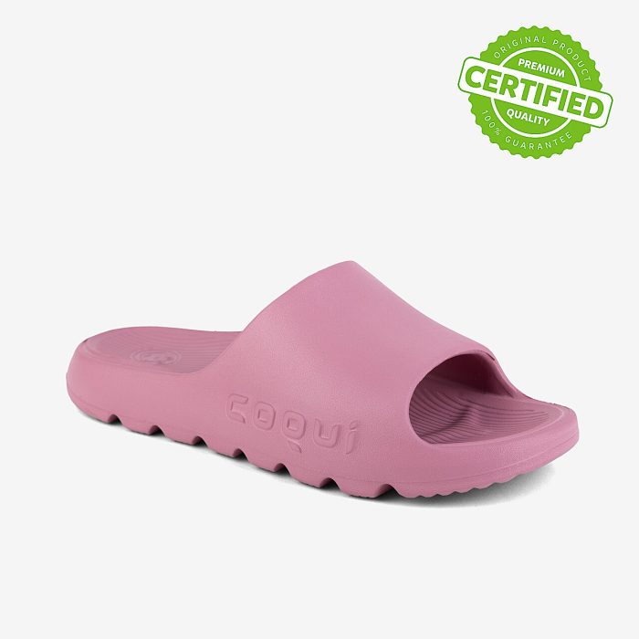 ženske coqui papuče lou roze ljubičaste bočni prikaz