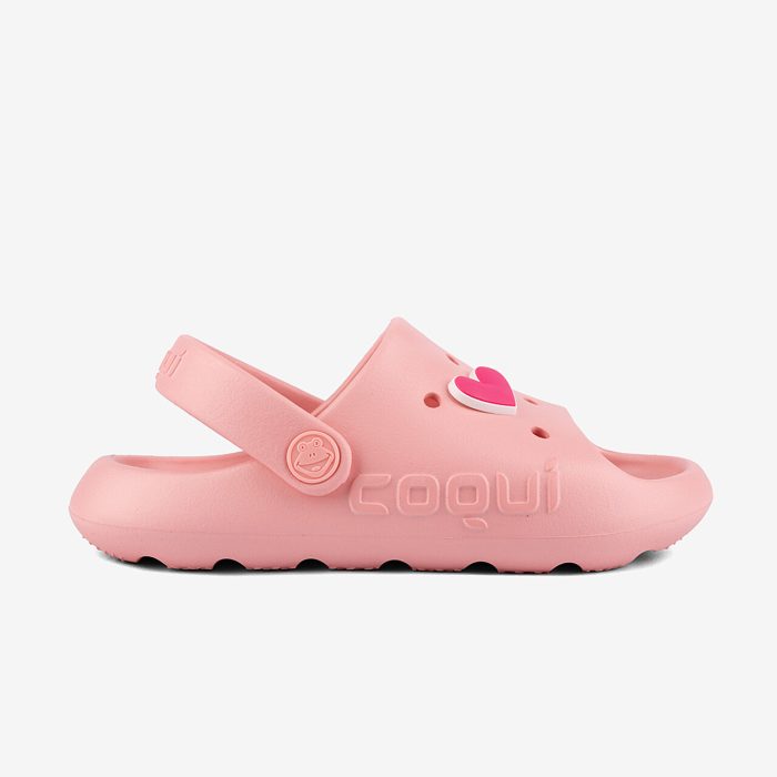 dječije coqui sandale maya baby pink roze bočni prikaz