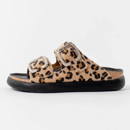 ženske obuća vesna papuče coco anatomske leopard bočni prikaz